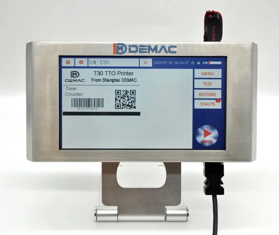 Printer controller showing coding layout